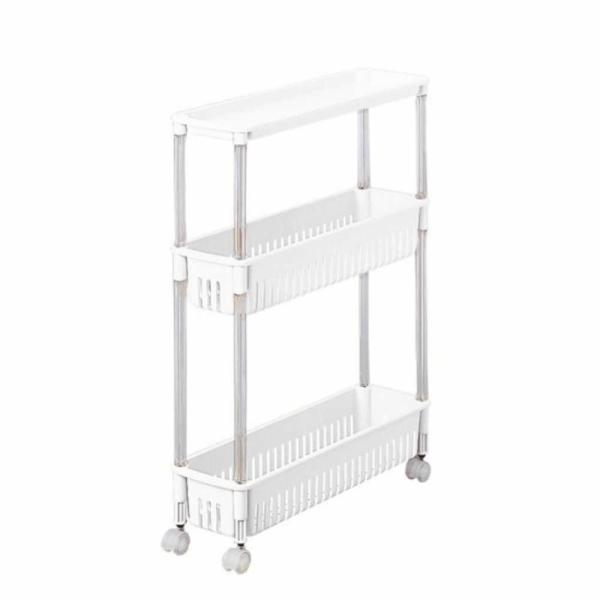 ・スリムタイプなのでキッチンの隙間に収納可能・キャスター付きなのでキッチン等の場所で移動がスムーズ