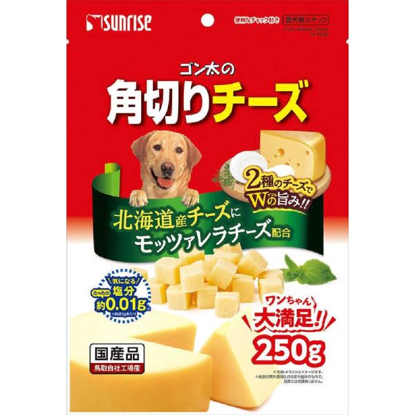 風味豊かな北海道産チーズにモッツァレラチーズを配合、2種類のチーズを味わうことができる嗜好性の高いスナックです。気になる塩分は、製品1gあたり約0.01gで仕上げました。ひとくちサイズで、しつけやごほうびにおすすめです。