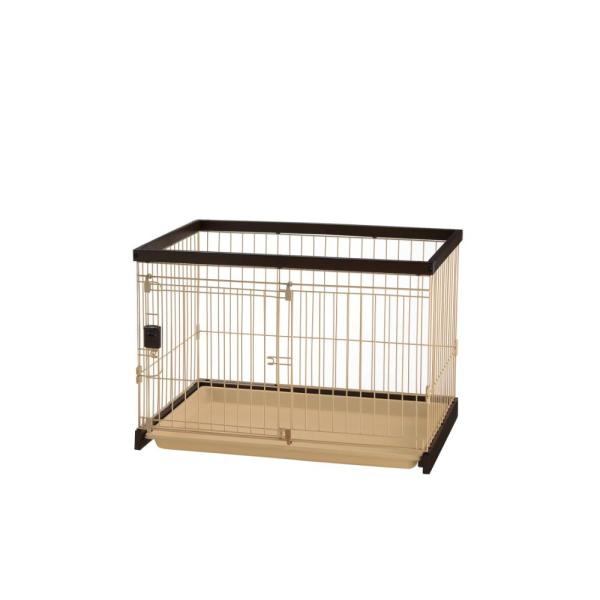 木製お掃除簡単ペットサークル 90-60 ダークブラウン メーカー直送