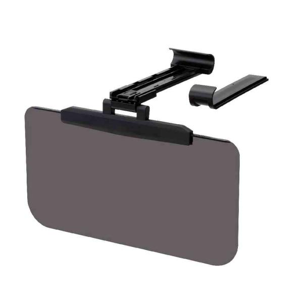 ●純正バイザーの奥行き185〜290mm以内厚み21mm以内まで取付け可能です。※スクリーンサイズ350mm×180mm●純正サンバイザーに簡単に取付けできます。●前後に129mm／左右に90mmのスライドが可能です。※純正サンバイザーを調...