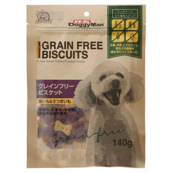 他サイト： グレインフリービスケット紫いも＆さつまいも １４０ｇの商品画像