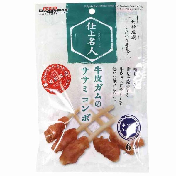 牛皮ガムの先端に、うまみあふれる鶏ささみをたっぷり巻きました。適度な噛みごたえが、歯と歯茎の健康維持に役立ちます。保存料、着色料、発色剤、酸化防止剤を使ない無添加良品品質です。