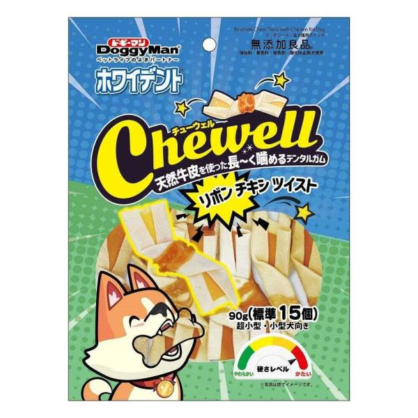 ●厚みのある骨型ガムに慣れていないコも食べやすいよう、薄い牛皮を使用し、シート状に加工したヘルシーな鶏むね肉を包み込みました。●天然牛皮を使用。●保存料、着色料、発色剤、酸化防止剤不使用。●長〜く噛めるデンタルガム、チューウェルシリーズです...