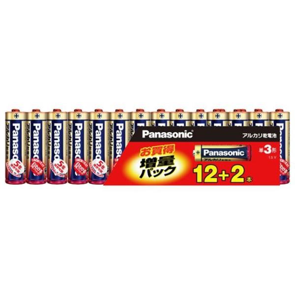 パナソニック アルカリ乾電池単3形 12本パック+2本パック(増量パック) Panasonic LR6XJSP/ 14S 返品種別A