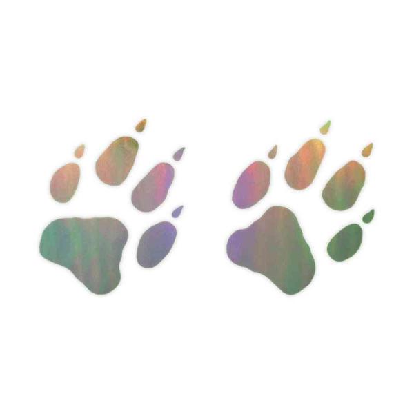 足跡のステッカー