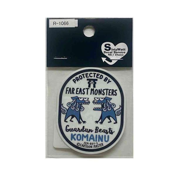 狛犬のステッカー