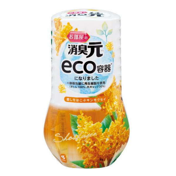 ●再生樹脂を使用したeco容器。●「でっかいろ紙」でイヤなニオイをしっかり消臭。●シャバシャバすれば香り復活。液がなくなる最後まで、ずーっと香りが続きます。●ろ紙を引き上げ、好きな強さに香り調節。●大容量４００ｍｌで効果長持ち。