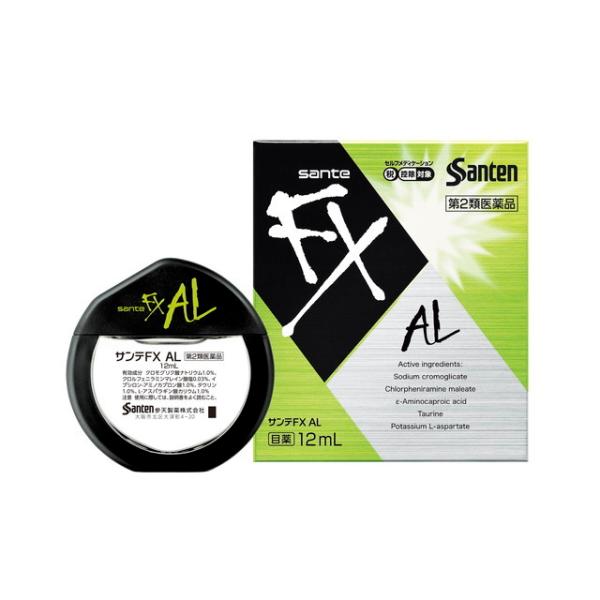 セルフメディケーション税制対象品<br>サンテFX　ALは最強の爽快感＊で目のかゆみをすっきりクリアにする目薬です。<br>アレルギーの発生を原因からブロックすると共に、かゆみの元となるヒスタミンをブロックして炎症を...