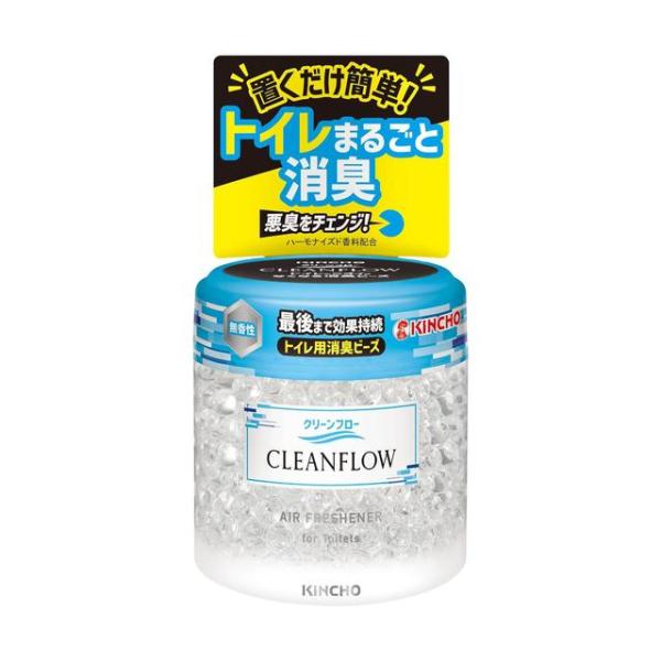 トイレ用消臭ビーズ。置くだけ簡単に、トイレをまるごと消臭します。最初から最後まで、消臭効果とビーズの見た目のキレイさが持続。６０日用。無香性。