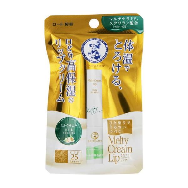 マルチセラミド、スクワラン（うるおい成分）配合。体温でとろける、口どけ高保湿のリップクリーム。ひと塗りでうるおいつづく。まるでクリームがとろけるようなこれまでにない、やわらかくなめらかな塗り心地。ひと塗りすれば、体温でとろけてくちびるへなじ...