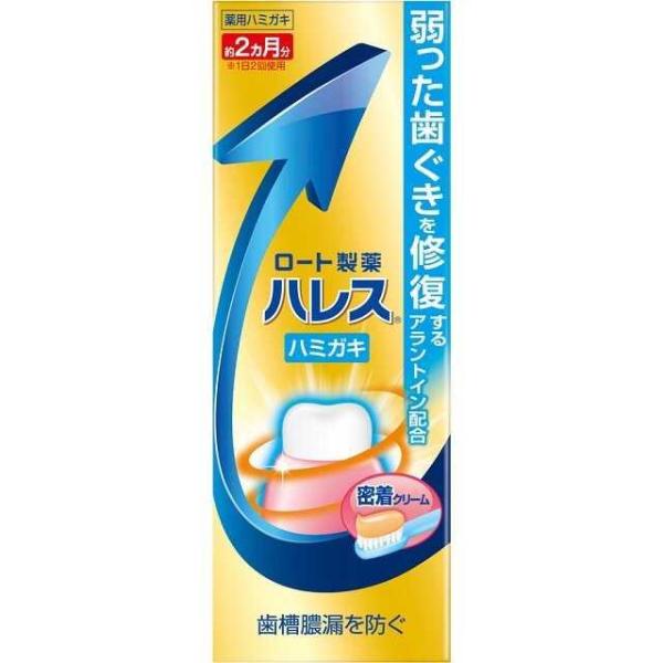 アラントインを配合し、弱ってきた歯茎細胞を活性化して組織修復することで本来の強い歯茎づくりをサポート。また、血行を促し、炎症を抑え、殺菌する薬用成分が歯槽膿漏を予防。歯茎をやさしくマッサージするように磨ける密着クリームタイプで、薬用成分を歯...