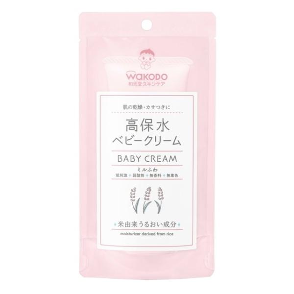 赤ちゃんの肌のデリケートな肌を考えて、水と油のバランスに着目したスキンケア。米由来うるおい成分＆セラミドでうるおいを守る高保水ベビークリームです。オイル ローション スキンケア類 ミルふわ