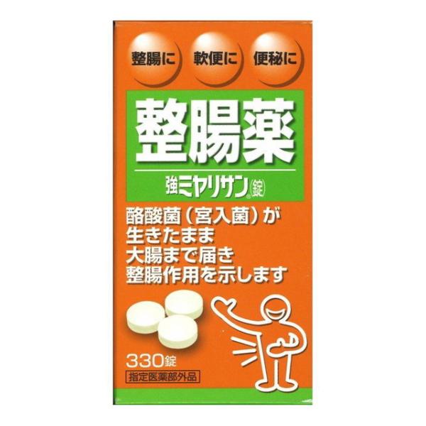 ●強ミヤリサン(錠)は、整腸生菌成分の1つであり、生物でもっとも耐久性があると言われている芽胞を形成する酪酸菌(宮入菌)を主成分とした整腸薬です。●この酪酸菌(宮入菌)が腸内有益菌の働きを高め、有害菌の働きを抑えることにより、整腸作用を示し...