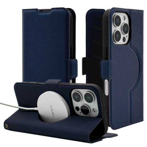 本製品は液晶画面側と背面側の両面を保護できるMagSafeリング付きの薄型で持ちやすい手帳型ケースです。ケースをつけたまま、MagSafeアクセサリを簡単に装着できます。※ワイヤレスチャージャー及びMagSafeアクセサリに対応するよう設計...