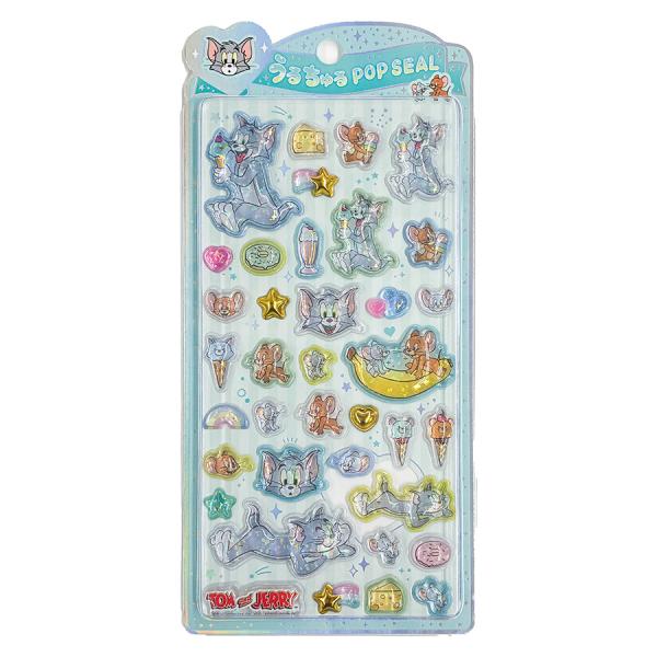 【30%OFF】うるちゅるポップシール トムとジェリー 132223 クラックス キャラクターグッズ シール交換 正規品 本物 定価 立体 樹脂 大人 子供