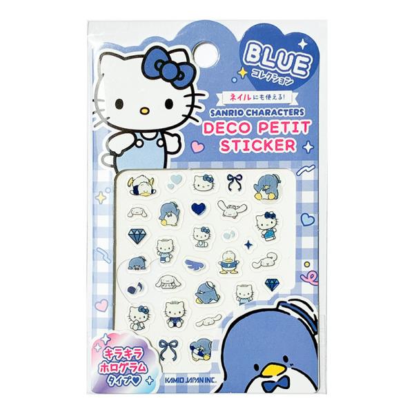 キラキラデコプチステッカー サンリオ/BLUE ブルー 青 308039 クラックス キャラクターグッズ シール交換 ネイル デコレーション 小さい かわいい 推し色