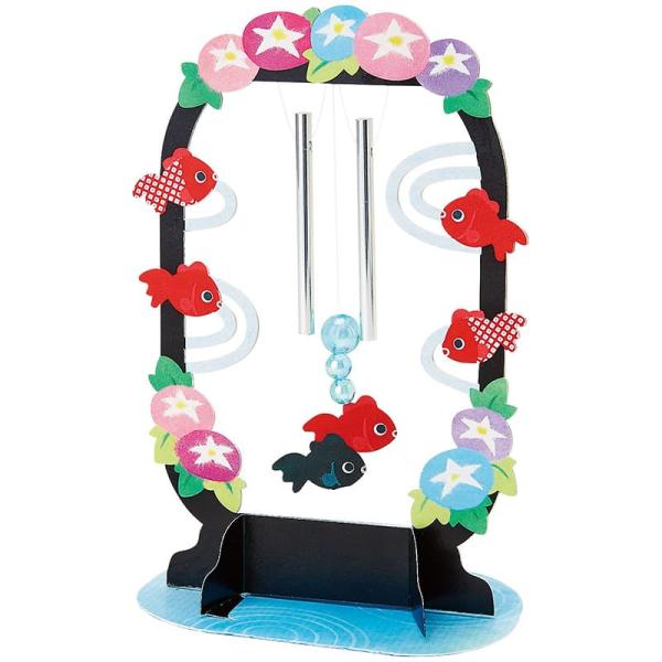 サマーカード 立体 置き型金魚風鈴 JSP 86-5 689491 サンリオ sanrio グリーティングカード 夏柄 季節 挨拶 手紙 暑中見舞い 残暑