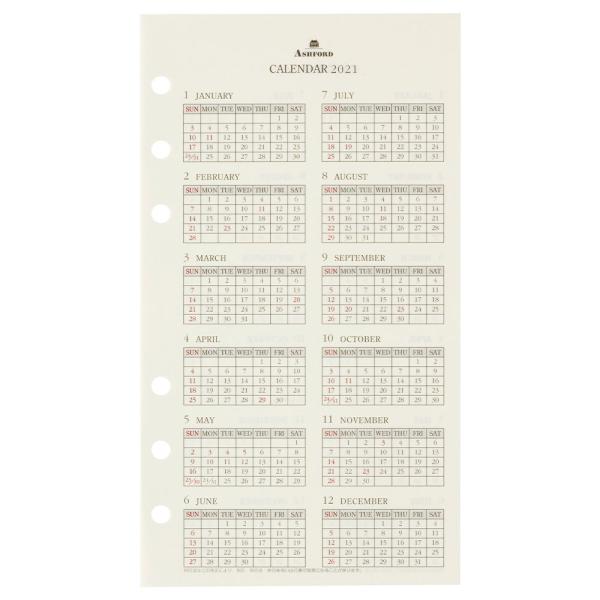 2027�N�x ASHFORD BIBLE �O���[�X �_�C�A���[ ���t�B�� 7509-027 �T�ԃ_�C�A���[ (�^�C���E�B�[�N���[��)�o�C�u�� �V�X�e���蒠 ���t���� �A�V���t�H�[�h ���i�摜1