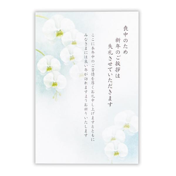 喪中はがき(6枚入り) 胡蝶蘭? 827069 日本ホールマーク 年賀ポスト