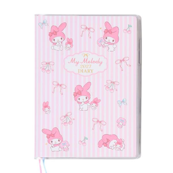 2027年度ダイアリー 10月始まり マイメロディ B6コマ 922757 サンリオ sanrio キャラクター スケジュール帳 手帳 大人 かわいい グッズ 令和9年 月曜始まり