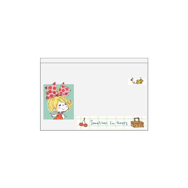 水森亜土 マイナンバーカードケース 緑 AN26-33 スクエア square キャラクターグッズ かわいい 大人 あどちゃん レトロ 懐かしい ギフト 携帯 持ち運び