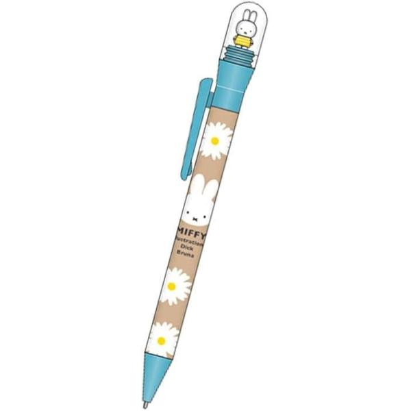 30%OFF ミッフィー くるりんボールペン 水色 BS25-21 スクエア square キャラクターグッズ かわいい 大人 筆記具 マスコット 油性 黒 0.7mm ノック式