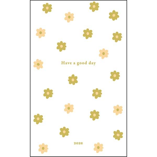 2026年度ダイアリー 12月始まり B6スリム マンスリー シック フラワー