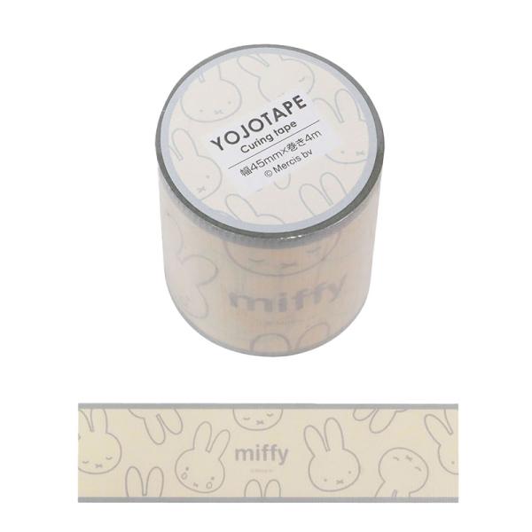 大好評のミッフィーのフェイスシリーズ第6弾が登場！シンプルかわいいお顔の王道デザインです♪多目的に使える養生テープです。手で簡単にカットできます。梱包やデコレーションなどにオススメ！■サイズ：幅45mm×4m■材質：PET■日本製
