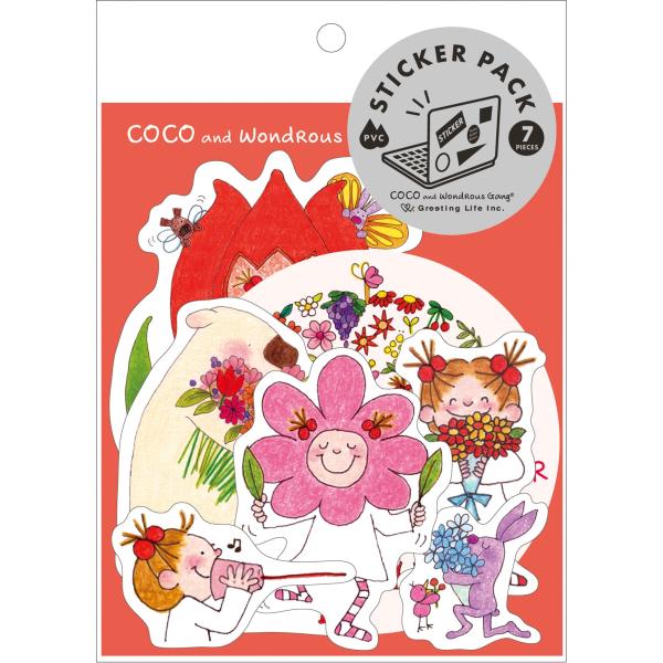 ココちゃん ステッカーパック RYCK-1132 グリーティングライフ