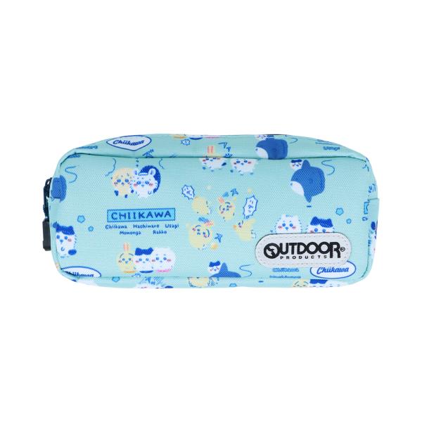 ちいかわ ペンケース OUTDOOR ブルー S1431692 サンスター文具 アウトドア キャラクターグッズ ポーチ かわいい 大人 ナガノ 筆記具 コスメ 小物入れ