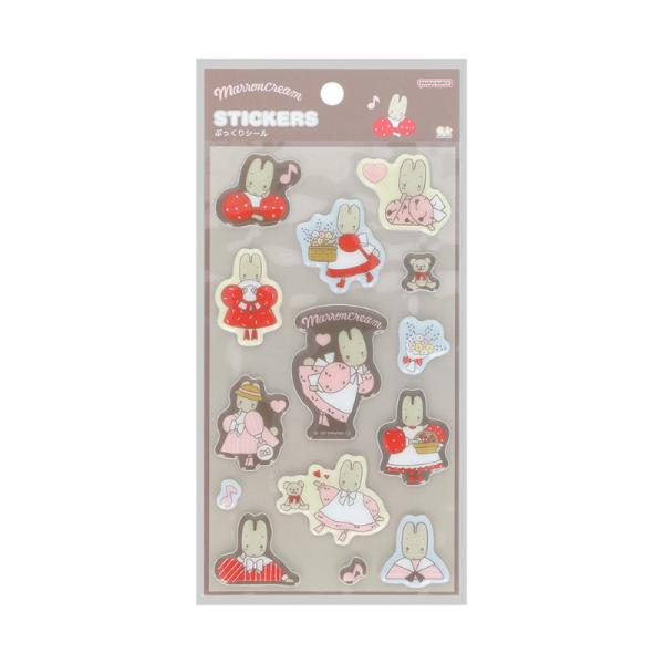 【30%OFF】ぷっくりシール レトロサンリオキャラクターズ RSC5 マロンクリーム S8821976 サンスター文具 キャラクターグッズ かわいい 大人
