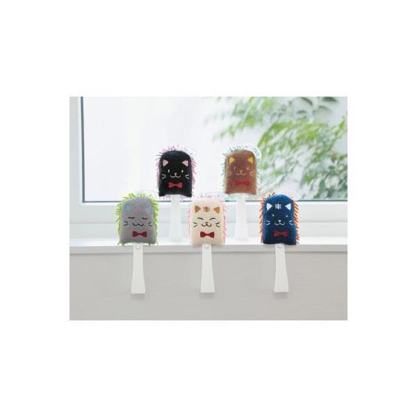 スタンドネコモップ1個入り ブラウン 掃除 公式サイト 猫 ネコ Sns スタンド 綺麗 インスタ映え モップ オシャレ 大人気