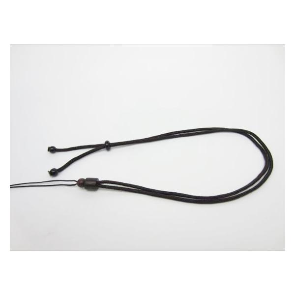ネックレス紐 ブラウン Φ2.5mm×最大65cm 調節可
