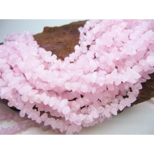 さざれ連売り商品 ローズクォーツ 品質AAA 80cm : 天然石のお店Sun