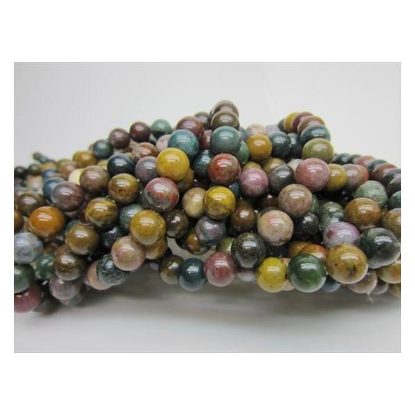 連売り商品 オーシャンジャスパー Φ8.6±0.2mm : 天然石のお店Sun