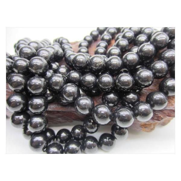 天然石　シュンガイト　まとめ売り 連売り商品 シュンガイト Φ10.2±0.2mm : 天然石のお店Sun flower