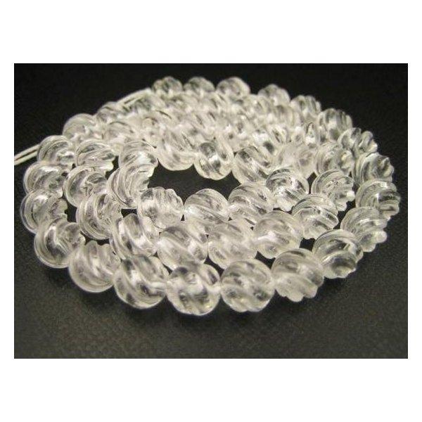 連売り商品 水晶 スクリューカット Φ7.5-8mm : 天然石のお店Sun flower