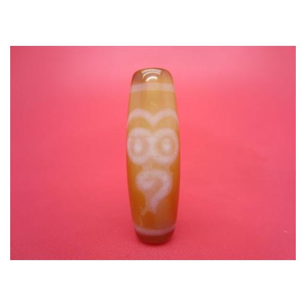 チベット紅玉髄天珠 法相仏眼天珠 カーネリアン 一点物 : 天然石のお店