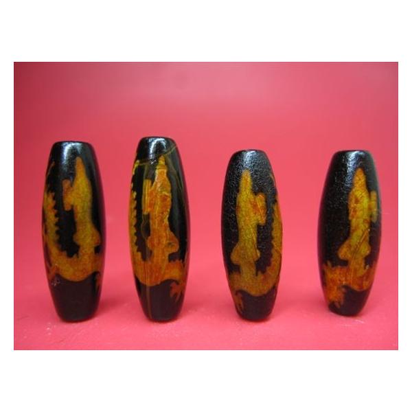 チベット火供天珠 騎龍観音天珠 29±1×10mm : 天然石のお店Sun flower