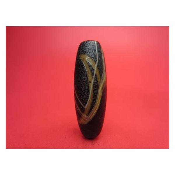 チベット火供天珠 日月星天珠 天然模様入り 一点物 : 天然石のお