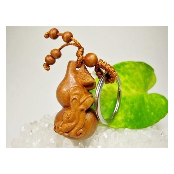 キーホルダー 桃木 ひょうたん 貔貅ヒキュウ 蝙蝠 : 天然石のお店Sun