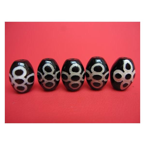 訳ありチベット天珠 閃電五眼天珠 14×10mm : 天然石のお店Sun flower