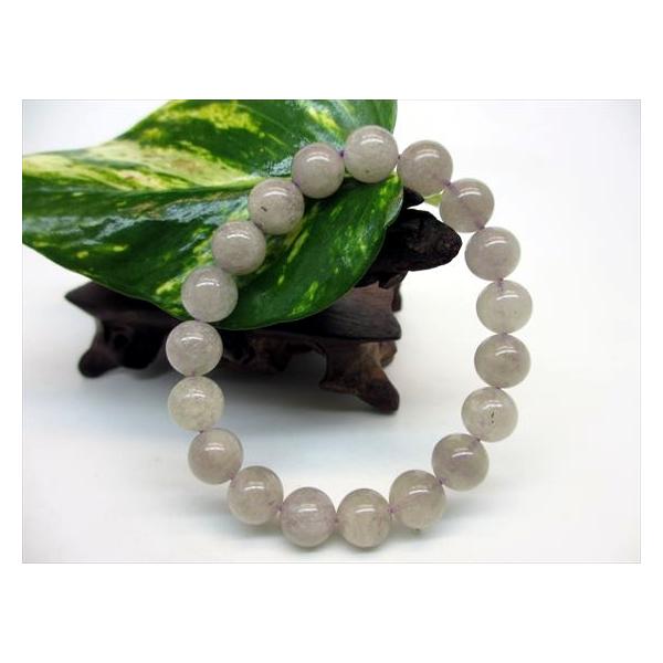 パープルリビアングラスブレスレット 石流通センター 高品質 天然石 ブレスレット リビアングラス