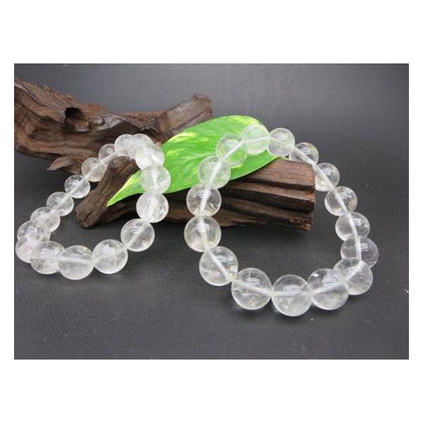 ブレスレット レムリアンシード水晶 品質AAA Φ13-13.8mm : 天然石の