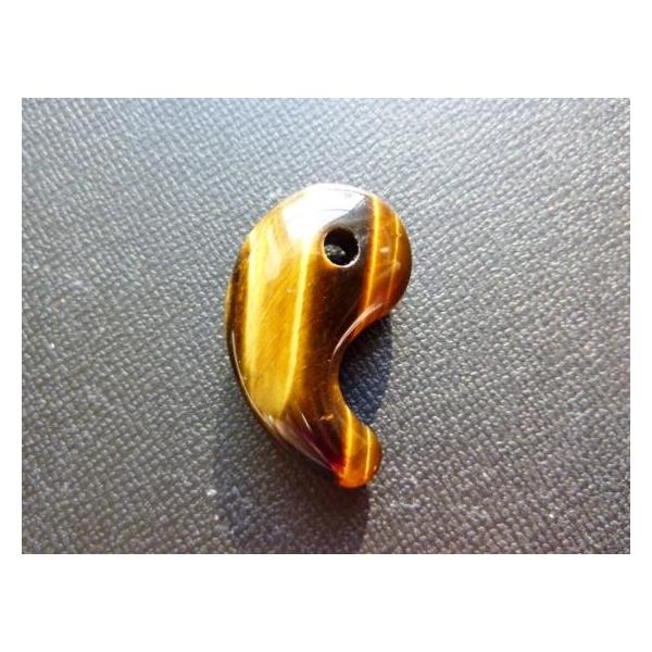 勾玉 タイガーアイ30×19×10mm