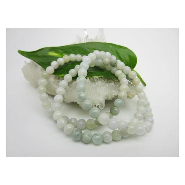 ブレスレット 翡翠 ジェダイト Φ6±0.2mm 品質A 鑑定済み 3本SET