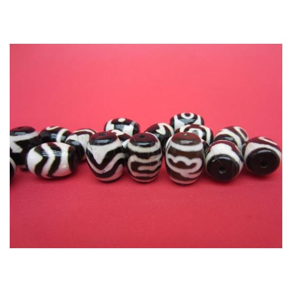 チベット天珠 バラエティミックス 14×10mm 10粒SET