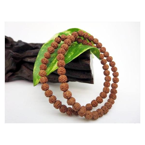 均一ブレスレット 金剛菩提樹 ルドラクシャ Φ5.6±0.2mm : 天然石のお店