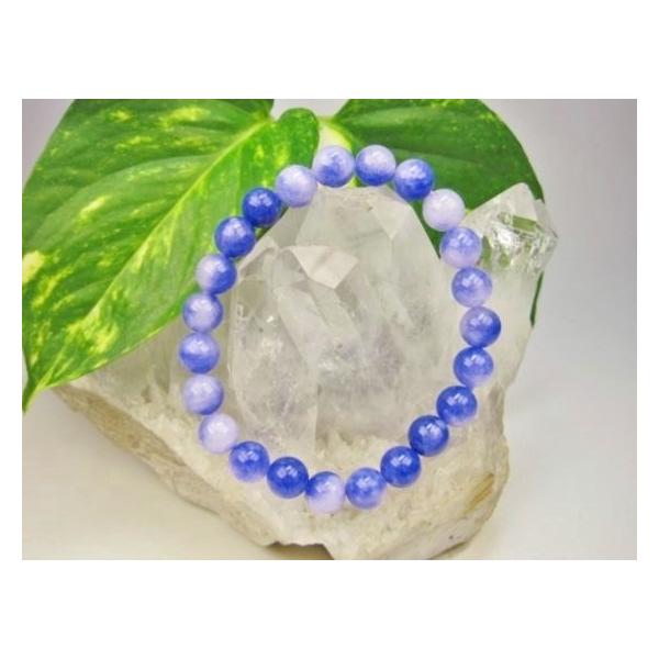 【ブレスレット】カルサイト(着色)☆商品情報☆石サイズ：Φ8.2±0.2mm粒数：約23粒手首周り：約16.5cm※カルサイトは着色加工されたものになります。※形状やサイズのばらつき、表面や穴周りにキズや凹み等があります。色味や模様等のご指...