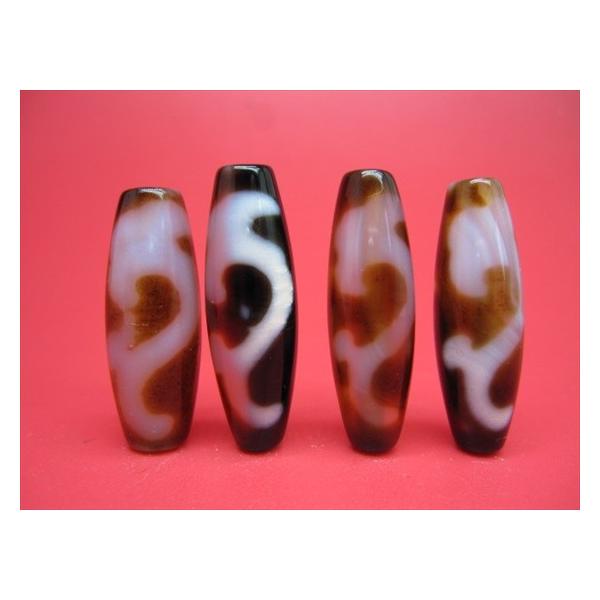 チベット高級至純天珠 如意天珠4粒SET 37×11mm